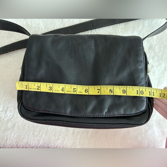 Vintage leather shoulder bag brown size Medium 90’s - Picture 13 of 17